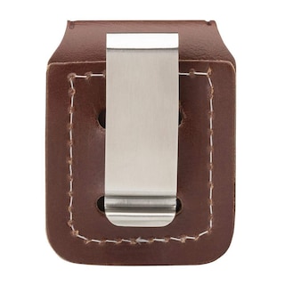 Foto 3 | Foto 3 | Funda Más Ligera De Piel Auténtica Zippo Brown Con Clip - Venta Internacional.