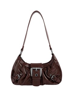 Foto 1 | Foto 1 | Bolso Verdusa Y2k Monedero Goth Hebilla Punk Hobo Café Marrón - Venta Internacional.