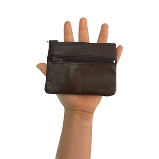 Foto 5 | Foto 5 | Monedero de Piel Café para Mujer