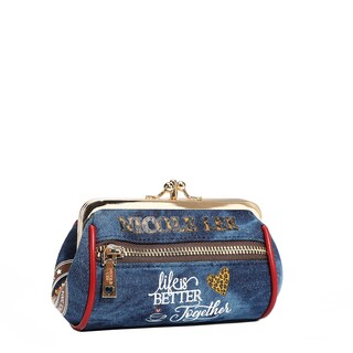 Foto 3 | Foto 3 | Monedero Nicole Lee De Mezclilla Con Broche Kisslock Ladiesnight