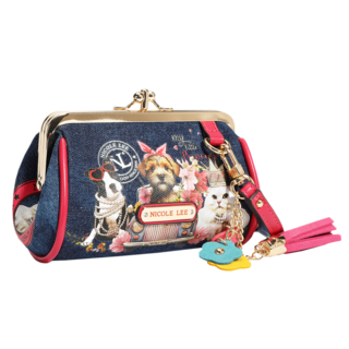 Foto 1 | Foto 1 | Monedero Nicole Lee De Mezclilla Con Broche Kisslock