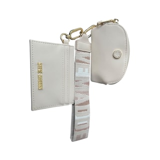Foto 2 | Foto 2 | Monedero Unisex Steve Madden Con Tarjetero Y Muñequera Beige