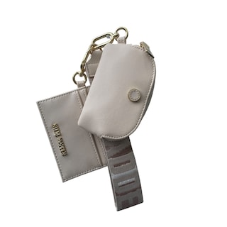 Foto 3 | Foto 3 | Monedero Unisex Steve Madden Con Tarjetero Y Muñequera Beige