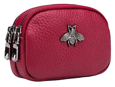 Foto 1 | Foto 1 | Monedero Xtellar De Cuero Para Mujer Con Decoración De Abeja Y Doble Bolsillo