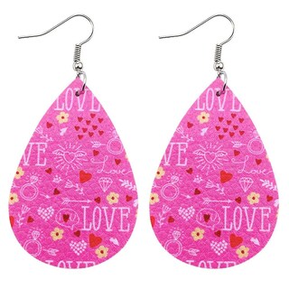 Foto 1 | Foto 1 | Pendientes Huoguo Con Estampado De Labios Rojos En Forma De Corazón Y Amor Para El Día De San Valent - Venta Internacional.