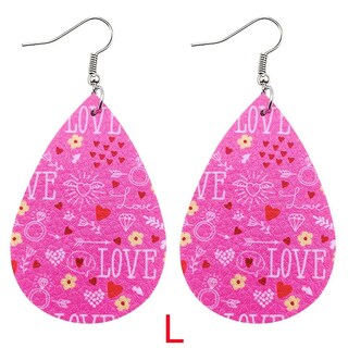 Foto 2 | Foto 2 | Pendientes Huoguo Con Estampado De Labios Rojos En Forma De Corazón Y Amor Para El Día De San Valent - Venta Internacional.