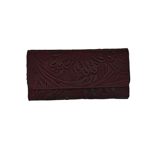Foto 1 | Foto 1 | Cartera En Piel Vacuno Cincelada Fana Fanny Vino