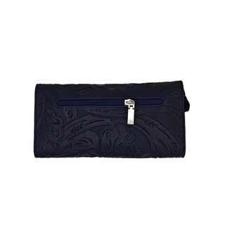 Foto 4 | Foto 4 | Cartera En Piel Vacuno Cincelada Fana Fanny Azul Marino