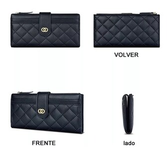 Foto 3 | Foto 3 | Cartera Larga Belug Negra para Mujer