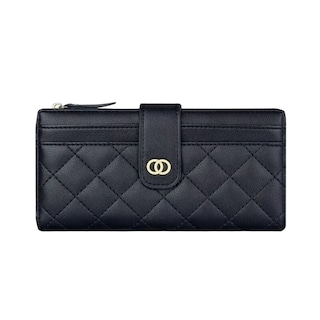 Foto 1 | Foto 1 | Cartera Larga De Cuero Negro para Mujer