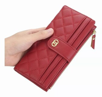 Foto 5 | Foto 5 | Cartera Larga Belug Roja para Mujer