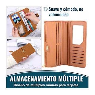 Foto 5 | Foto 5 | Cartera Larga Belug Marrón para Mujer