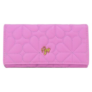 Foto 1 | Foto 1 | Cartera Para Dama Rosa Capitonado Flor Sintetico Est.2 Nueva Imagen