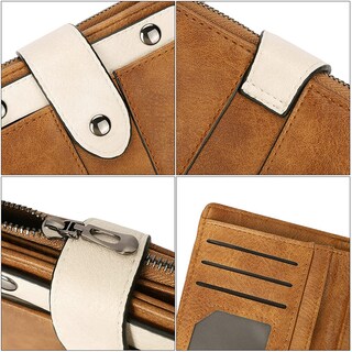Foto 5 | Foto 5 | Billetera Cluci Pequeña De Piel Plegable Para Mujer Con Monedero - Venta Internacional.
