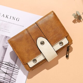 Foto 7 | Foto 7 | Billetera Cluci Pequeña De Piel Plegable Para Mujer Con Monedero - Venta Internacional.
