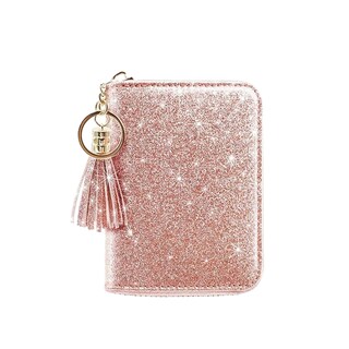 Foto 1 | Foto 1 | Cartera De Tarjeta De Crédito Carteras Con Tarjetero Rfid Rosa Brillante