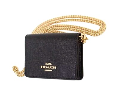 Foto 3 | Foto 3 | Cartera Marca Coach Mini Wallet On A Chain C0059 Color Negro