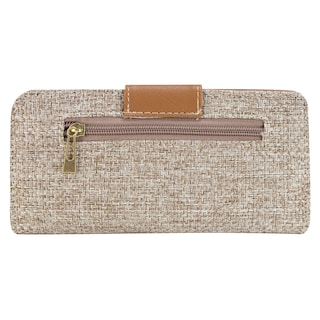 Foto 3 | Foto 3 | Cartera Para Dama Arena Yute Camel Textil/sintetico Est.10 Nueva Imagen