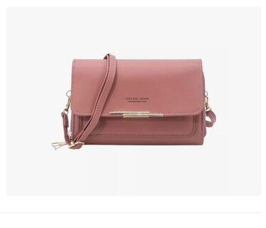 Foto 1 | Foto 1 | Cartera Bolsa Mujer Hombro Correa Billetera Gran Capacidad Rosa Xtellar