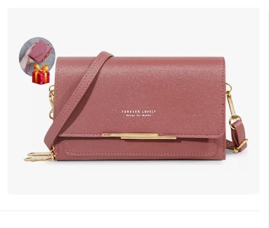 Foto 1 | Foto 1 | Cartera Bolsa Mujer Hombro Correa Billetera Gran Capacidad Rosa Mexicano Xtellar