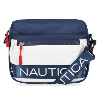 Foto 1 | Foto 1 | Puf De Nailon Bag Nautica, Bandolera O Cinturón Para Mujer, Color Índigo/blanco