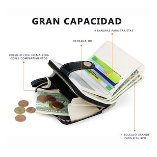 Foto 2 | Foto 2 | Cartera De Gran Capacidad Para Mujer Belug Blanco Con Negro Gatos