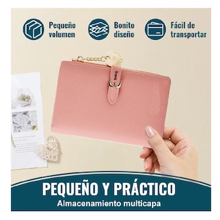 Foto 3 | Foto 3 | Cartera Con Tarjetero Para Mujer Belug, Rosa Claro