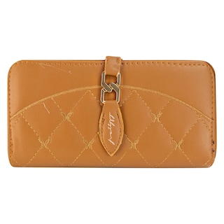 Foto 1 | Foto 1 | Cartera Para Dama Camel Cabra Sintetico Twice Doble Cierre Nueva Imagen