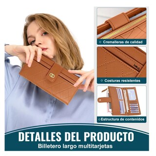 Foto 2 | Foto 2 | Cartera Larga Lab.g Marrón para Mujer