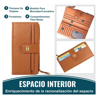 Foto 3 | Foto 3 | Cartera Larga Lab.g Marrón para Mujer