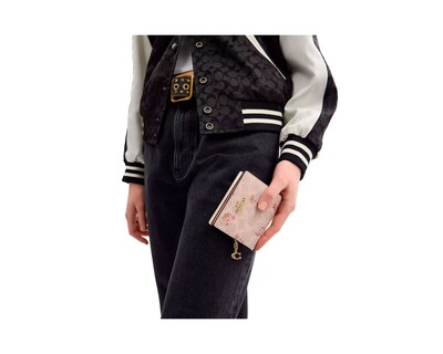 Foto 4 | Foto 4 | Cartera Coach Snap Wallet Signature Canvas Estampado Flores Car14 Color Beige