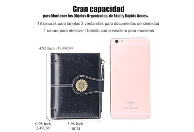Foto 4 | Foto 4 | Xtellar Cartera Elegante De Mujer En Piel Con Bloqueo Rfid - Infinito Espacio Para Tarjetas, Efectivo Y Monedas – Billetera Chic