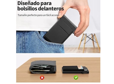 Foto 4 | Foto 4 | Cartera Tarjetero Xtellar Pop Out Deluxe Con Seguridad Rfid Antirrobo