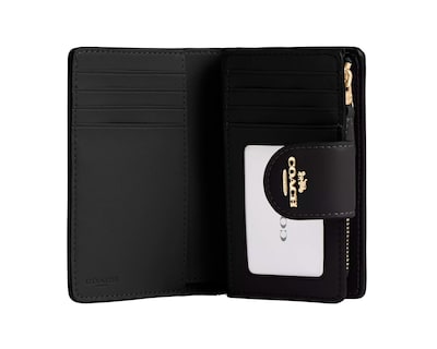 Foto 2 | Foto 2 | Cartera Coach Medium Corner Zip Wallet Signature Canvas Cw786 Color Café