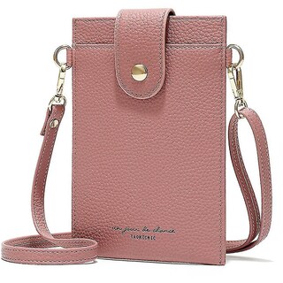 Foto 1 | Foto 1 | Cardholder Huoguo Peinetas Para Mujer  Bolso De Pecho  Color Rosa Oscuro - Venta Internacional.