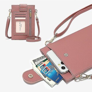 Foto 2 | Foto 2 | Cardholder Huoguo Peinetas Para Mujer  Bolso De Pecho  Color Rosa Oscuro - Venta Internacional.