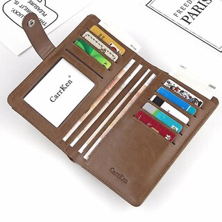 Foto 2 | Foto 2 | Cartera Huoguo Multifuncional De Longitud Media Gris Suave Con Correa - Venta Internacional.