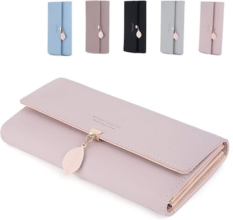 Foto 1 | Foto 1 | Monedero Huoguo Para Mujer De Piel Sintética Con Ranuras Para Tarjetas  Color Rosa - Venta Internacional.