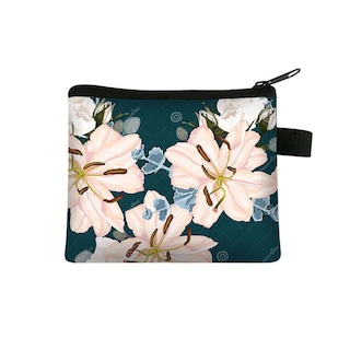 Foto 1 | Foto 1 | Monedero Huoguo Con Estampado Floral Para Mujer Bolsa De Mano Con Cierre - Venta Internacional.