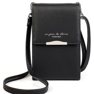 Foto 1 | Foto 1 | Cartera Móvil Con Un Solo Hombro  Diseño De Peinetas Para Tarjetas  Color Negro - Venta Internacional.