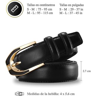 Foto 4 | Foto 4 | Cinturón Vedicci Negro para Mujer
