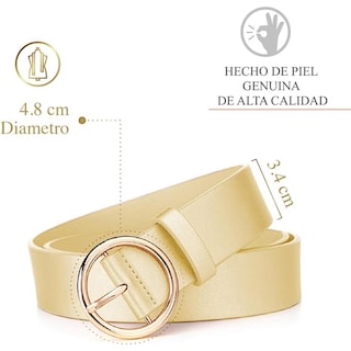 Foto 4 | Foto 4 | Cinto Vedicci de Piel Sintética color Dorado para Mujer