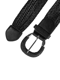 Foto 2 | Foto 2 | Cinturón Allegra K Woven Wide Trenzado Negro Para Mujer - Venta Internacional.