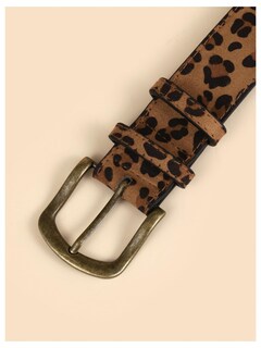 Foto 5 | Foto 5 | Cinturón Verdusa De Piel Sintética De Leopardo Para Mujer, Color Marrón - Venta Internacional.