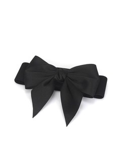 Foto 2 | Foto 2 | Cinturón Verdusa Con Lazo Ancho, Nudo, Elástico, Negro, Para Mujer - Venta Internacional.