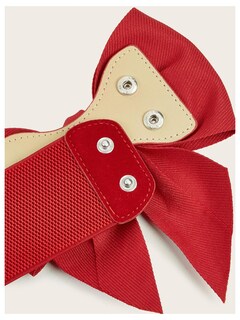 Foto 4 | Foto 4 | Cinturón Verdusa Con Lazo Ancho, Nudo, Elástico, Rojo Para Mujer - Venta Internacional.