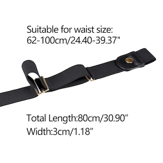 Foto 3 | Foto 3 | Cinturón De Piel Sintética Elástica Invisible Allegra K Para Mujer - Venta Internacional.