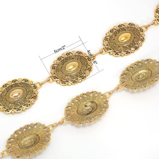 Foto 4 | Foto 4 | Cinturón De Cadena Whippy Para Mujer Con Eslabones Metálicos, Color Turquesa Occidental - Venta Internacional.