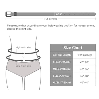 Foto 5 | Foto 5 | Cinturón De Piel Ajustado Jasgood Para Mujer, Paquete De 4 - Venta Internacional.