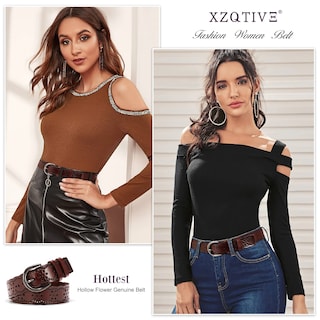 Foto 3 | Foto 3 | Cinturón De Cuero Xzqtive Para Mujer, Talla Grande, Para Jeans, Vestidos Y Pantalones - Venta Internacional.